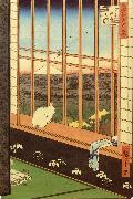 Hiroshige, Ando Cat at Window oil painting picture wholesale